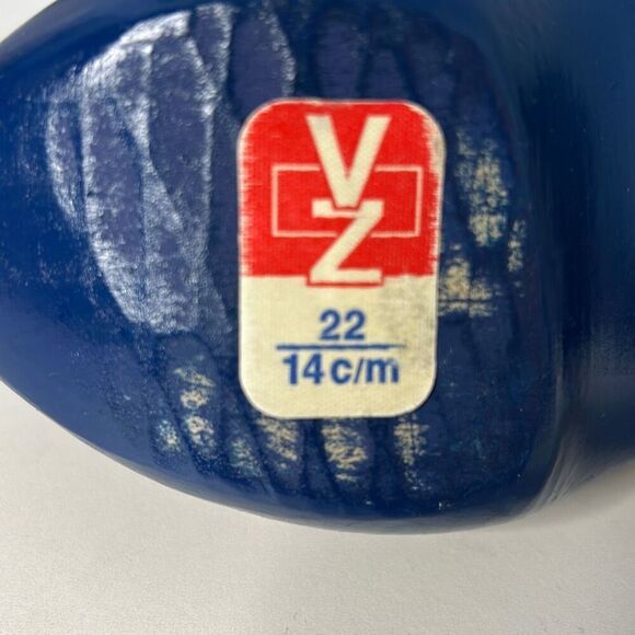 VZ Holland  Wooden Shoes Blue hand painted 22 - Picture 5 of 7